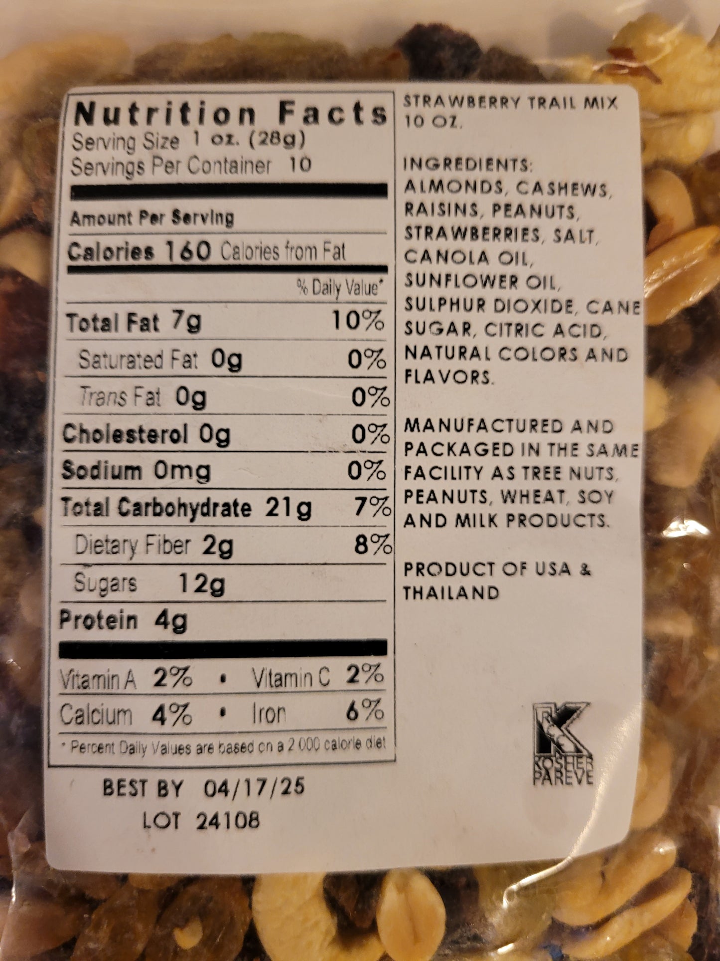 Strawberry Trail Mix