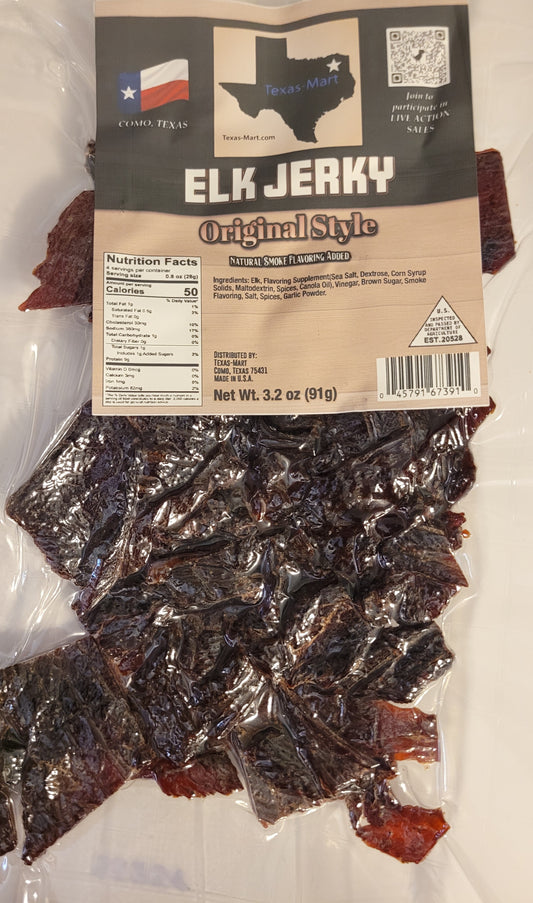 Elk Jerky, Original Style