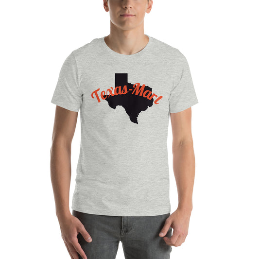 Texas-Mart Burnt Orange & Black Unisex t-shirt